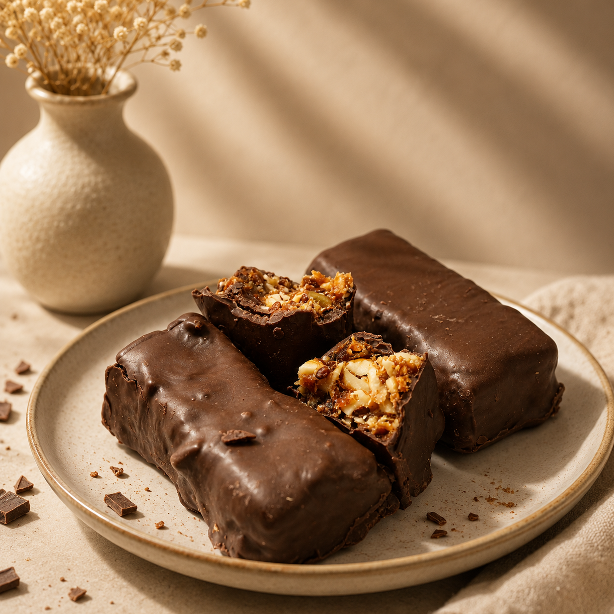 NutriBites Energy Bars dipped in Chocolate