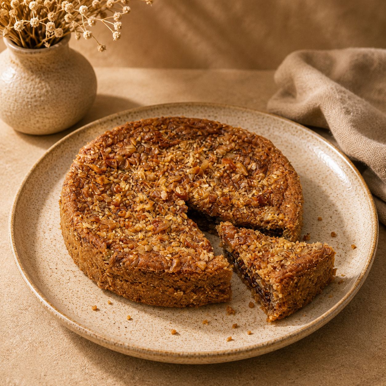 Plum Cake with Seeds