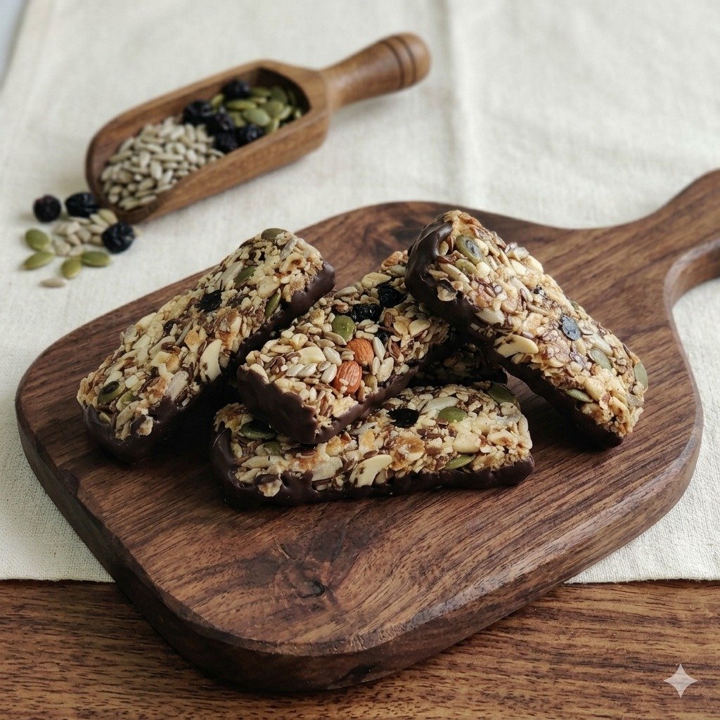 NutriBites Energy Bars with chocolate base