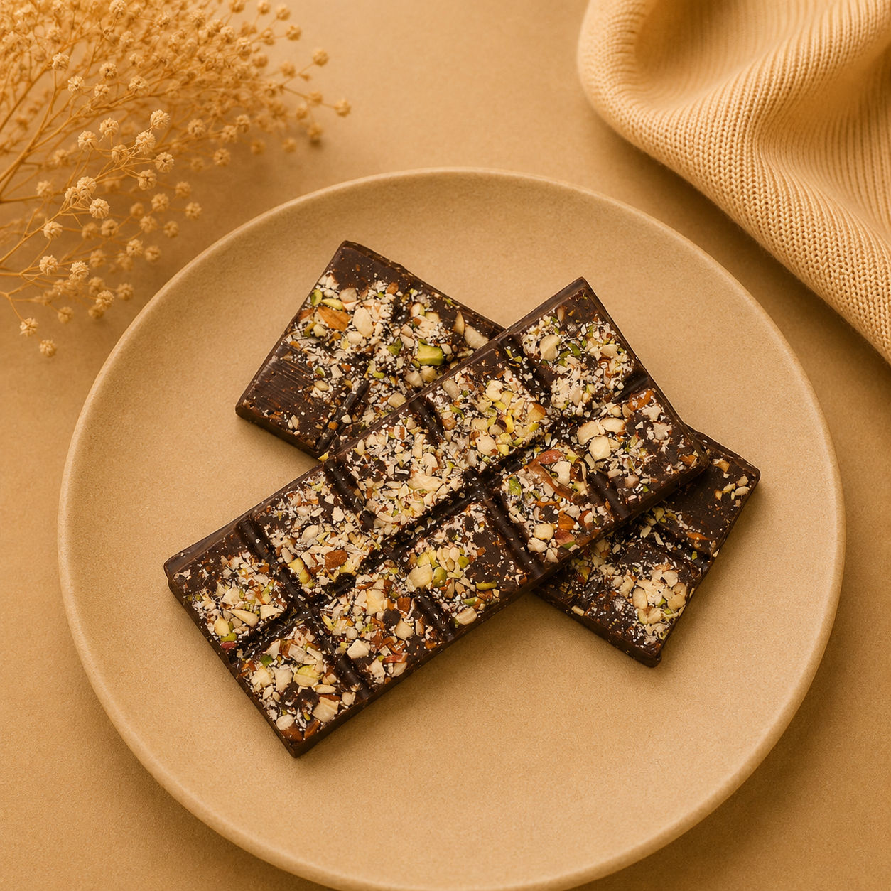 Dark Chocolate Bar with Nuts