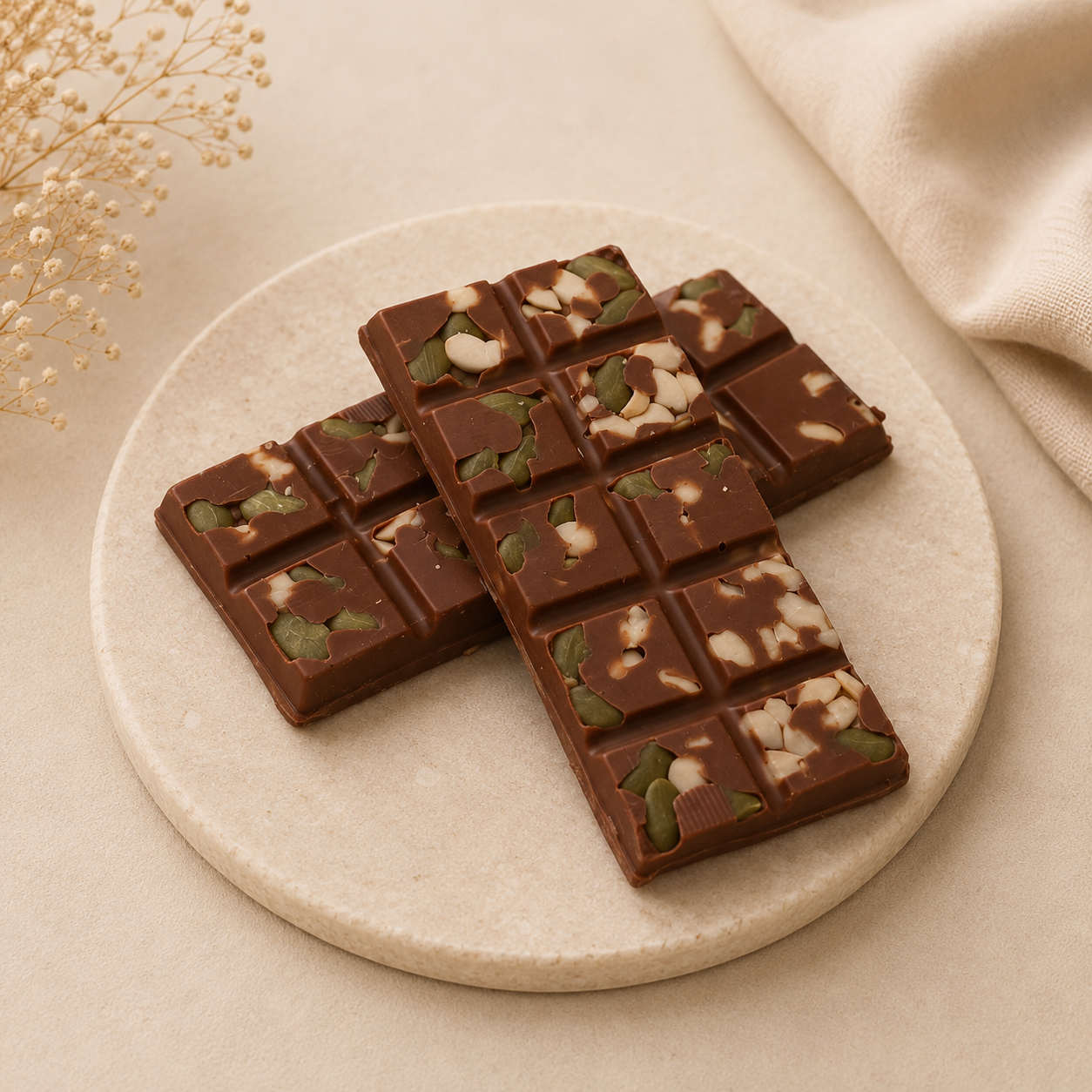 Milk Chocolate Bar with Multiseeds